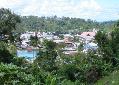 Sonder town in Minahasa regency of Indonesia